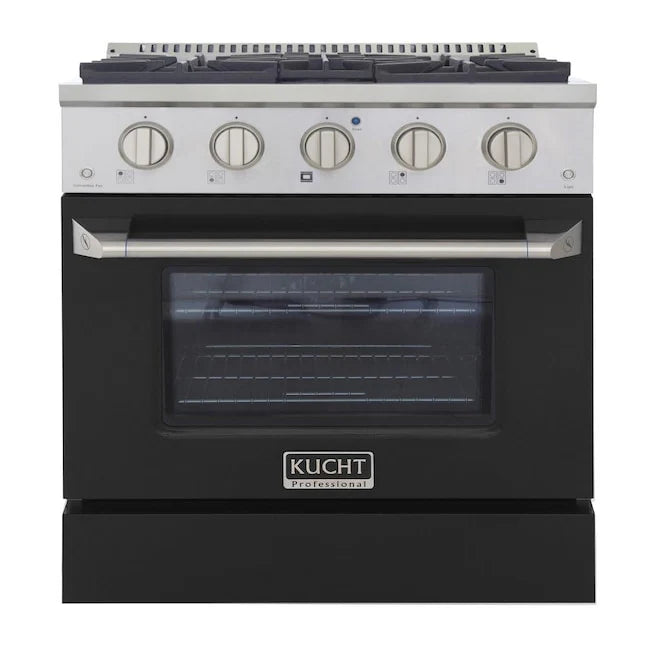 30 in. Natural Gas Range with Black Door T266