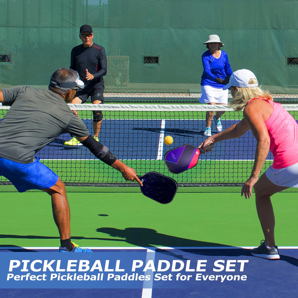 USAPA Approved Fiberglass Pickleball Set of 2 E6421