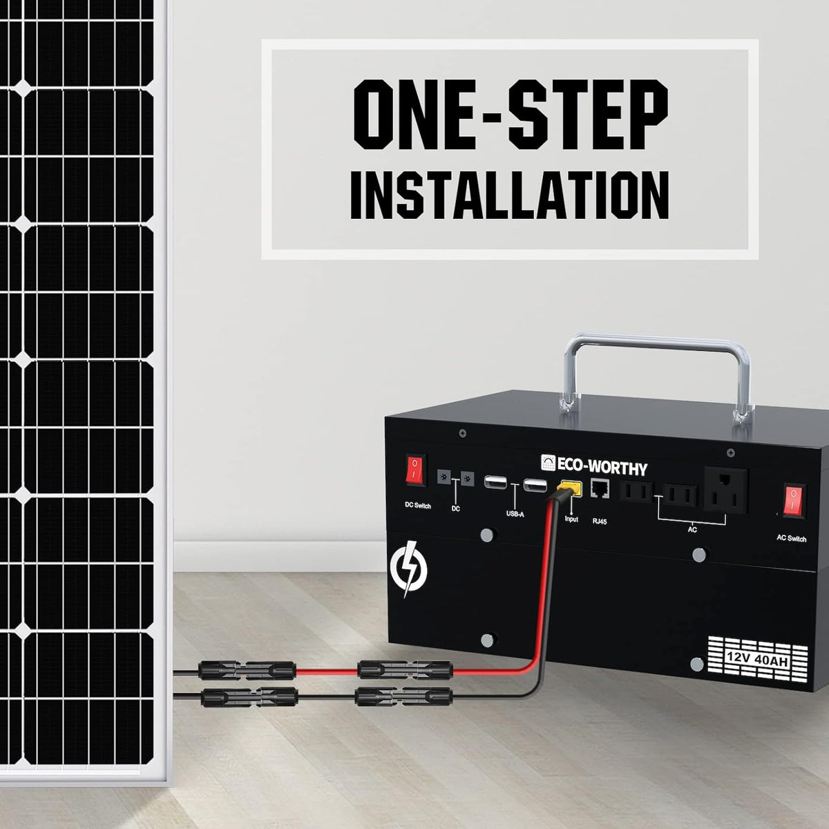 800WH Solar Power System with 195W Solar Panel and 512WH Power Station N816