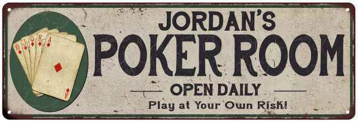 6x18 Metal Sign Game Decor W530225