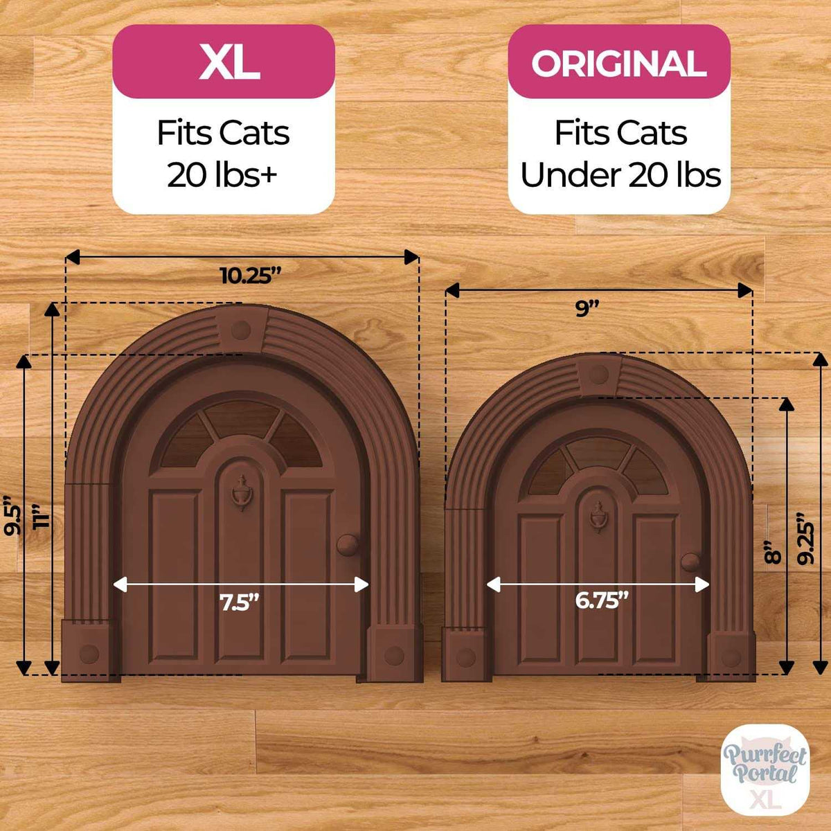 Extra Large No-Flap Cat Door U1361