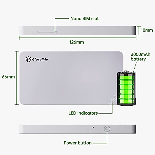 4G LTE Mobile Hotspot, Pocket WiFi Hotspot Device (Black) O65047
