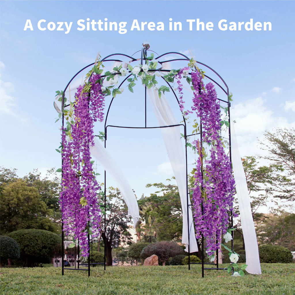 Iron Birdcage-Shaped Metal Garden Arch O708564