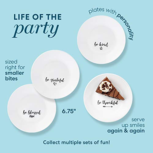 18-Piece Service for 6 Dinnerware Set, White Triple Layer Glass Z3609