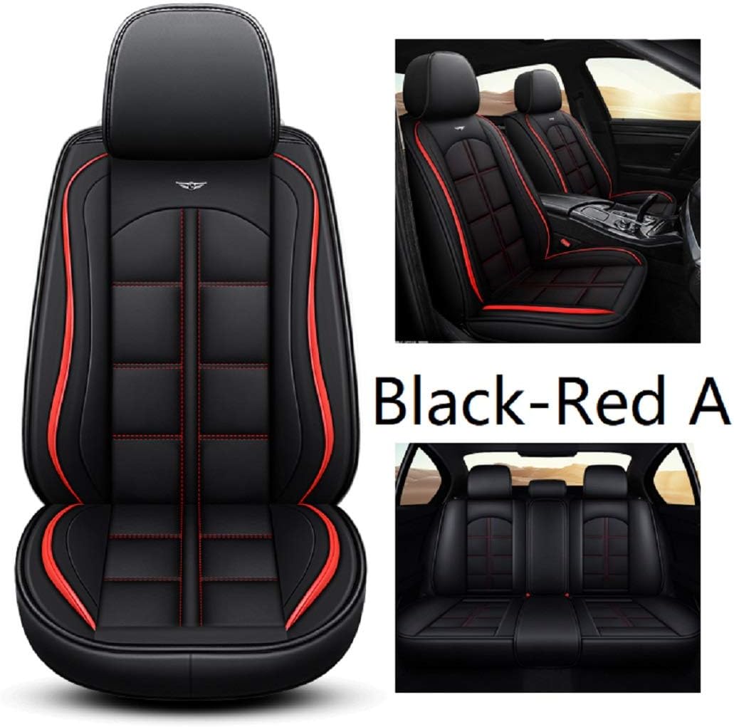 Black-Blue Waterproof Leather Car Seat Covers K150339