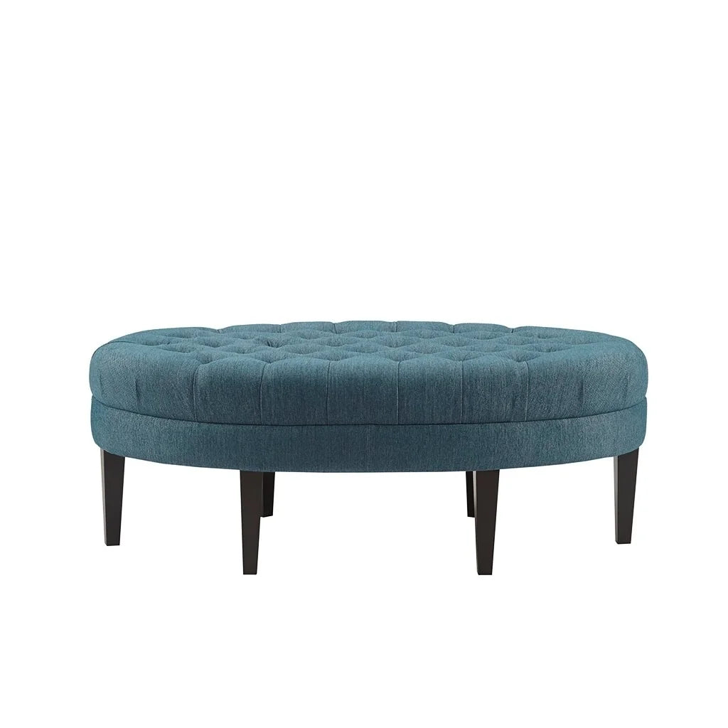 Tufted Oval Ottoman P51552