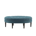 Tufted Oval Ottoman P51552