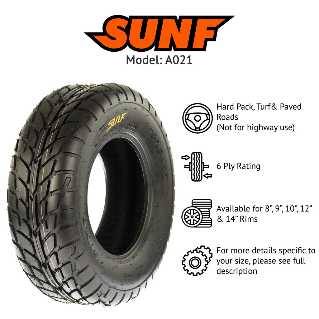 All Terrain ATV UTV Sport Tires 25x8-12 6 PR P75826