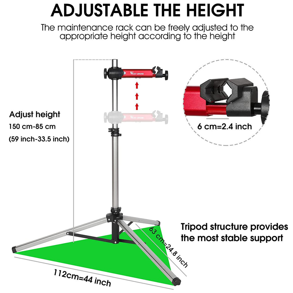 Adjustable Bike Repair Stand with Tool Tray L180088