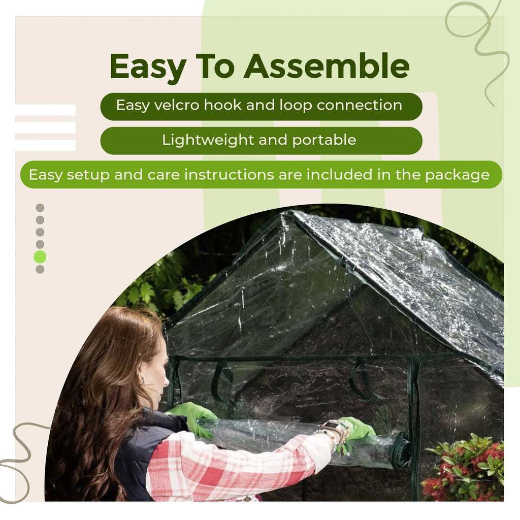 Walk-in Greenhouse with Plant Rack E5994