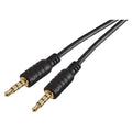 Stereo 4 Circuit TRRS Thinline Audio Cable, Male / Male, 100.0 ft U1568
