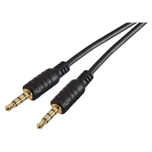 Stereo 4 Circuit TRRS Thinline Audio Cable, Male / Male, 100.0 ft U1568