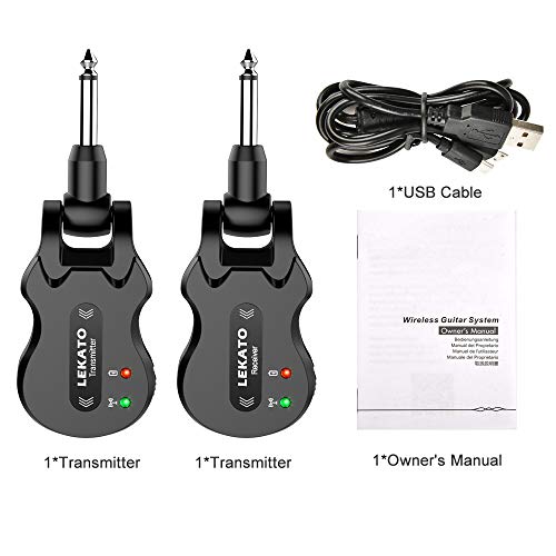 Black 5.8 Wireless Guitar Transmitter Receiver 4 Channels X314240