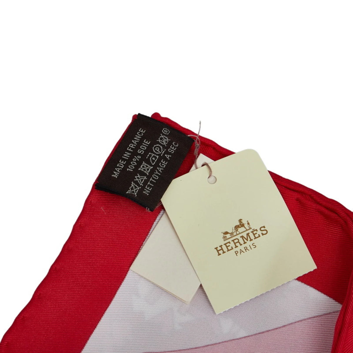 Red Multicolor Silk Scarf Muffler E219571