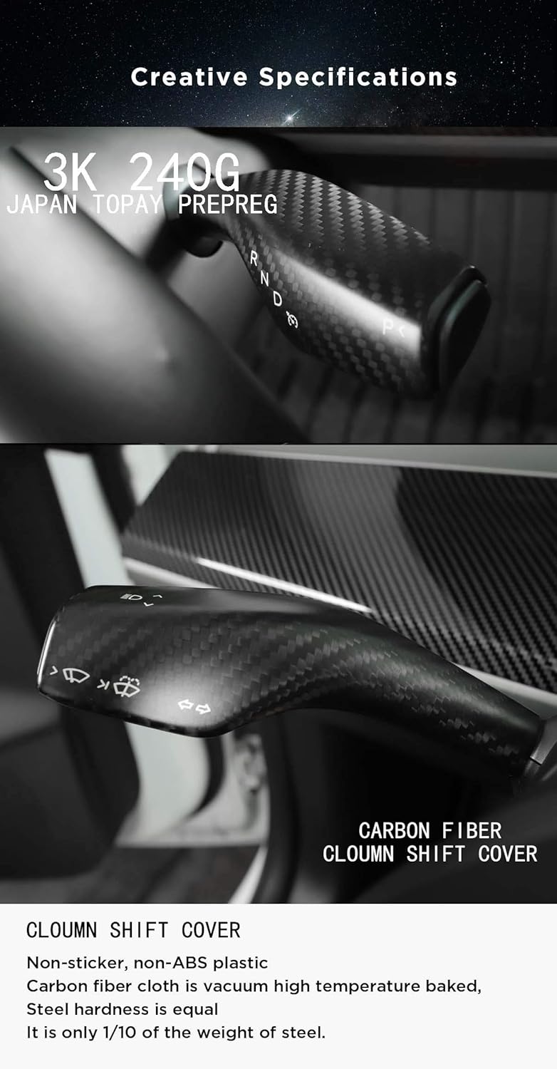 Carbon Fiber Column Shift Cover Y715
