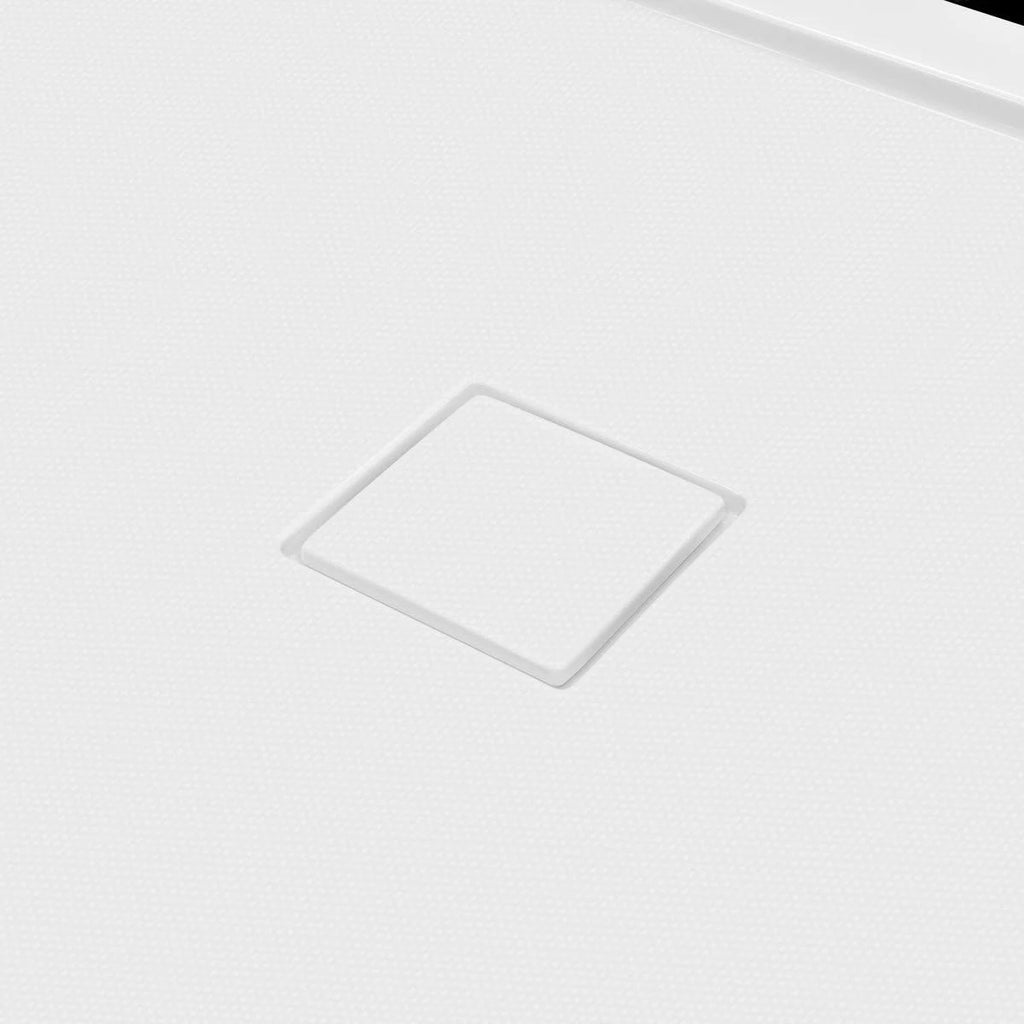 60 x 34 Single Double Threshold Shower Base Pan Center Drain White T5676