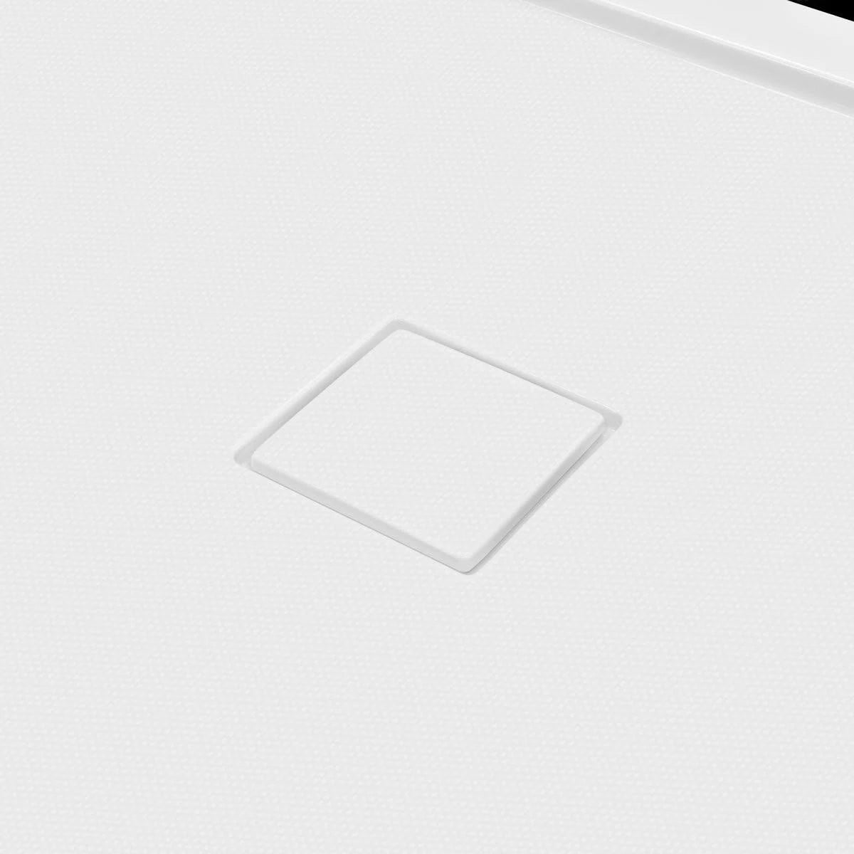 60 x 34 Single Double Threshold Shower Base Pan Center Drain White T5676