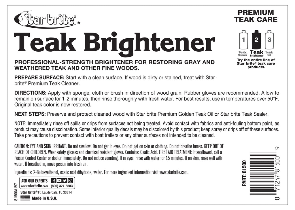 Teak Brightener - 1 Gallon H18394