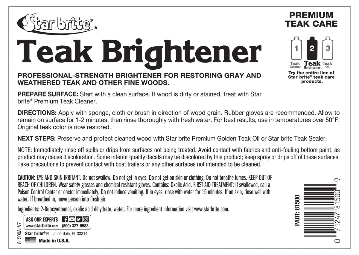 Teak Brightener - 1 Gallon H18394