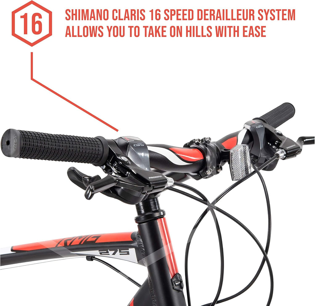 27.5" Gravel Bike with 19" Aluminum Frame, 16 Speed, Disc Brakes T922