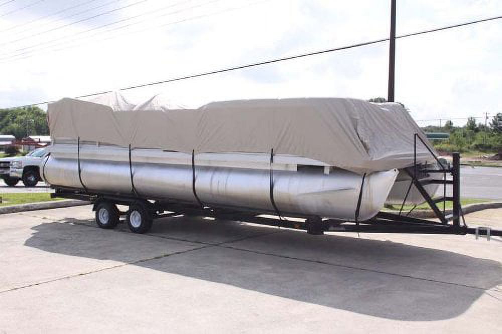 20' Ultra 3 Pontoon/Deck Boat Cover with Elastic and Straps T33143