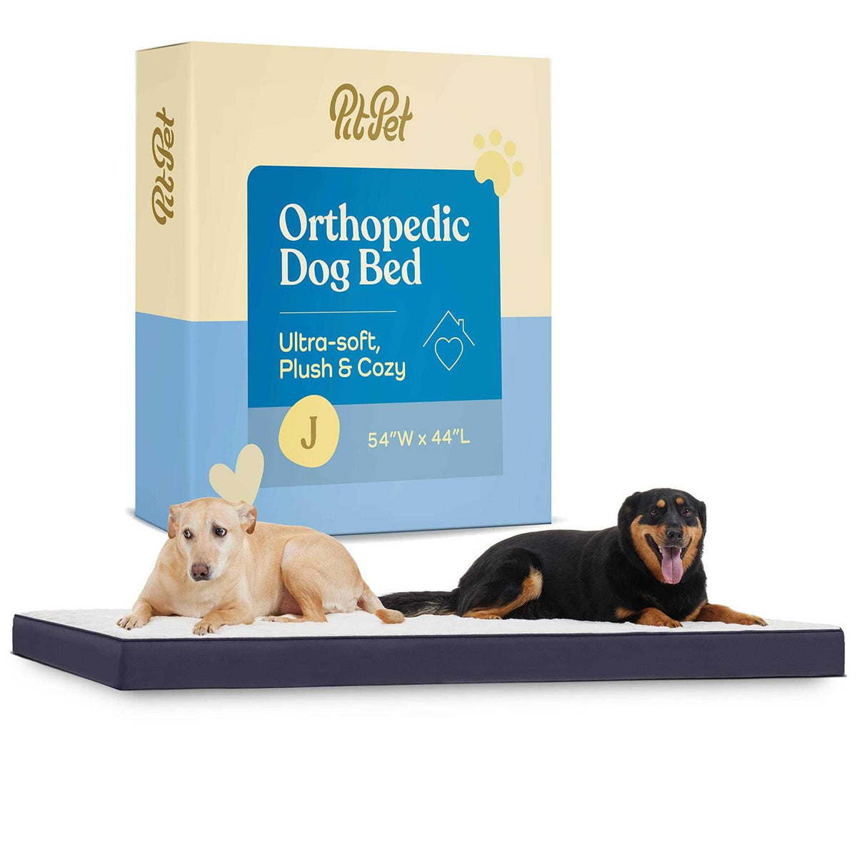 Orthopedic Large Dog Bed with Sherpa Top J110416
