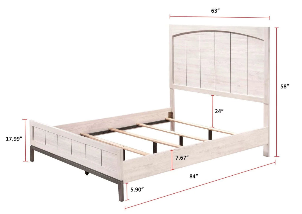 Queen Size Panel Bed P258