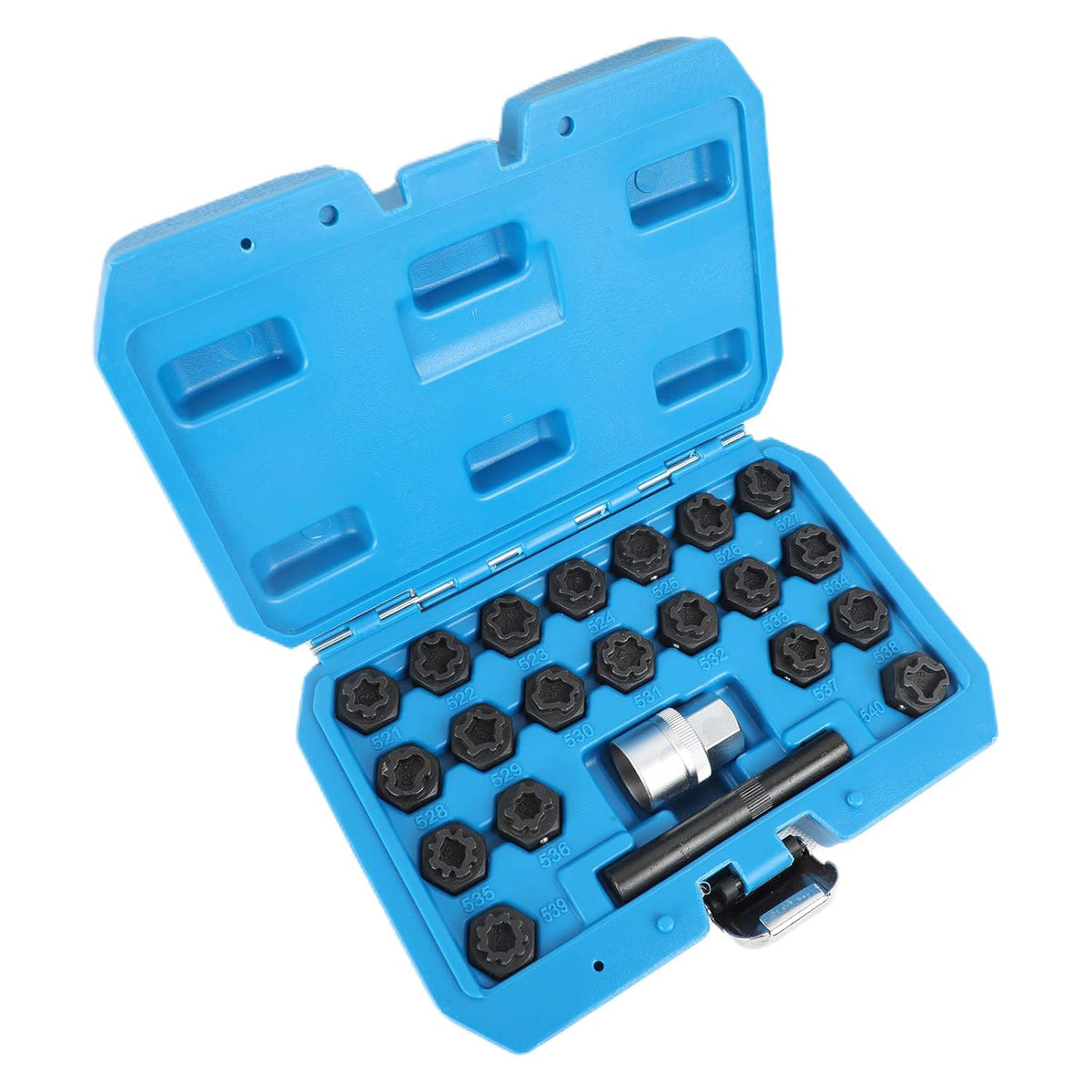 22 Pc Anti-Theft Screw Lug Nut Removal Socket Set M212014