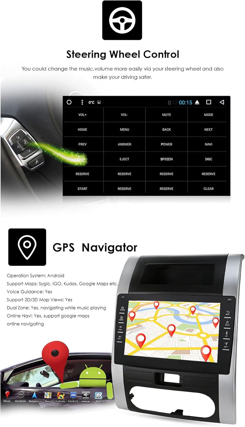 Android 10 Car Radio Stereo Receiver with 9 Inch Touch Screen R60736