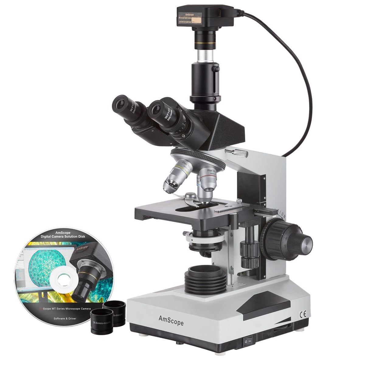 1000X Trinocular Biological Compound Microscope with 14MP USB Digital Camera K9509