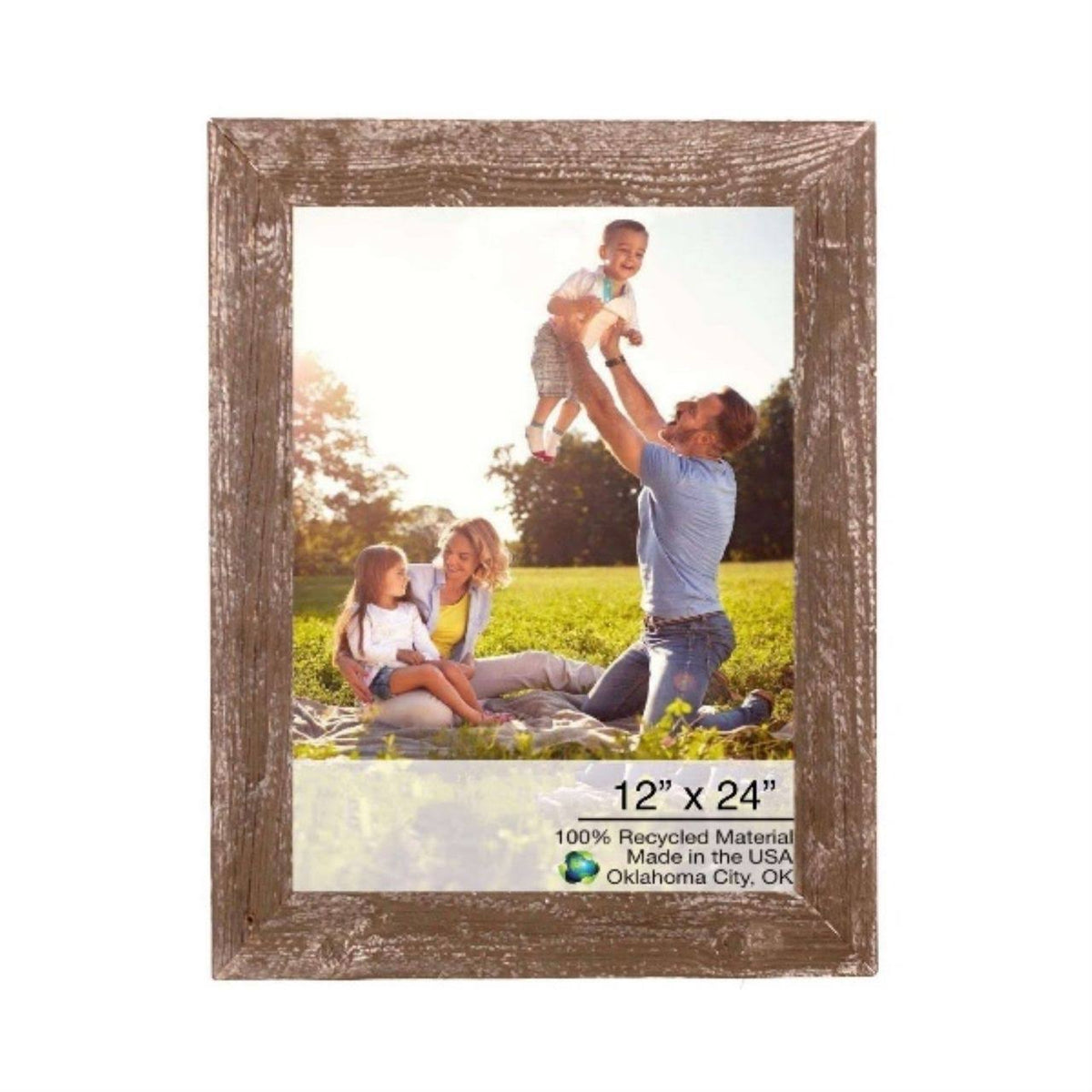 Rustic Farmhouse Espresso Wood Frame O707164