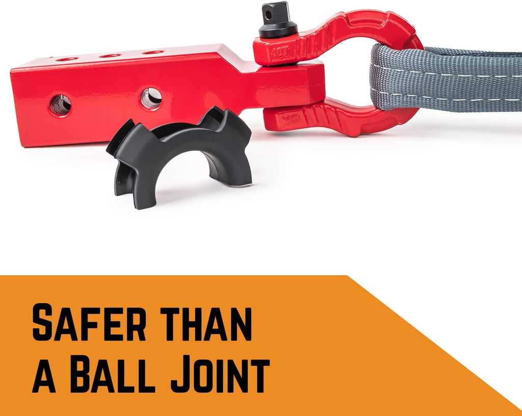 Red Pack of 2 Heavy Duty Steel Hitch Receiver V981301
