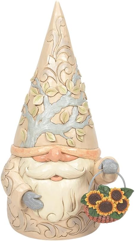 Four Seasons Gnome Statue with 4 Baskets Figurine 16.5 Inch Multicolor P18604