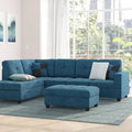 Left Facing Sectional with Ottoman A798