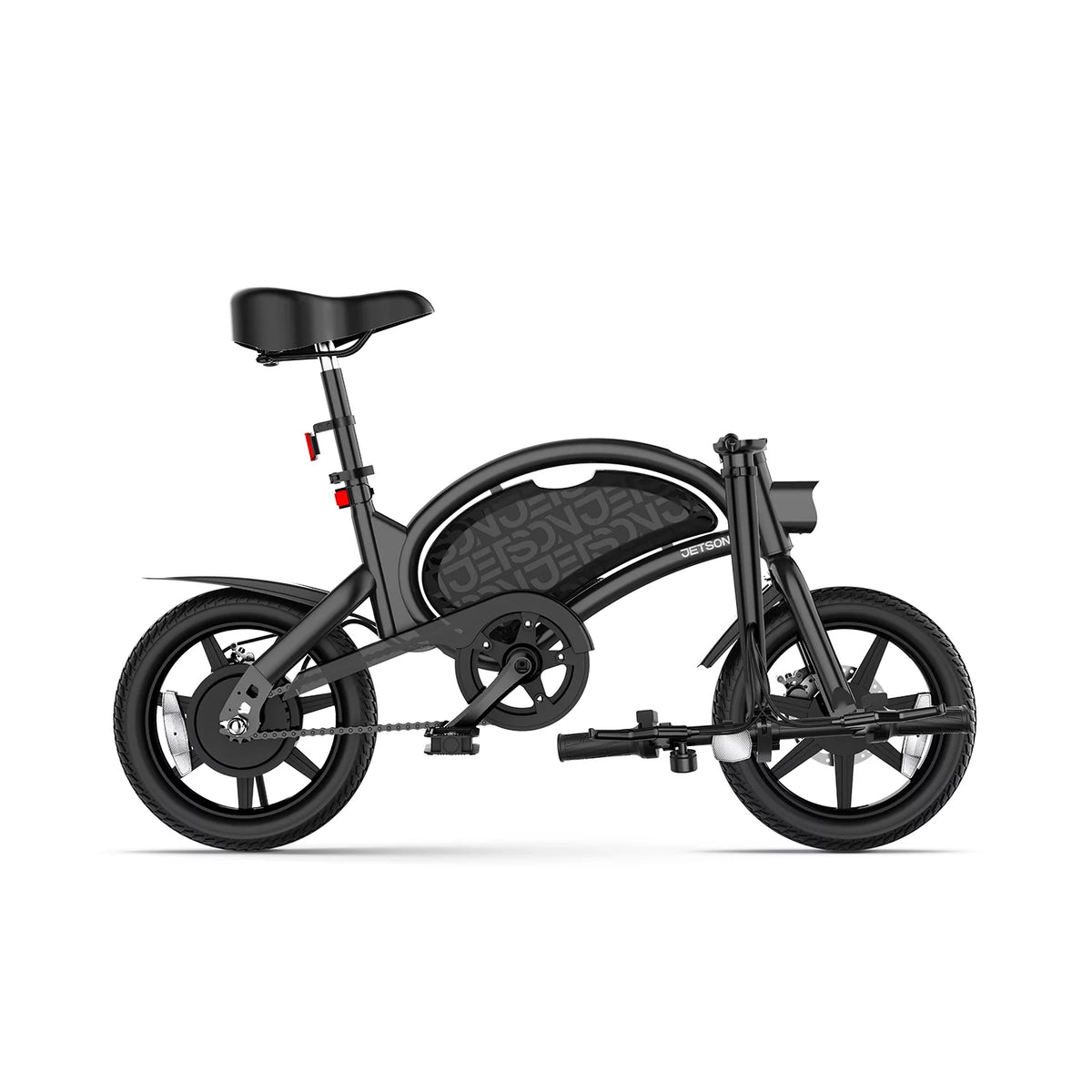 Black Folding Electric Bike D2086