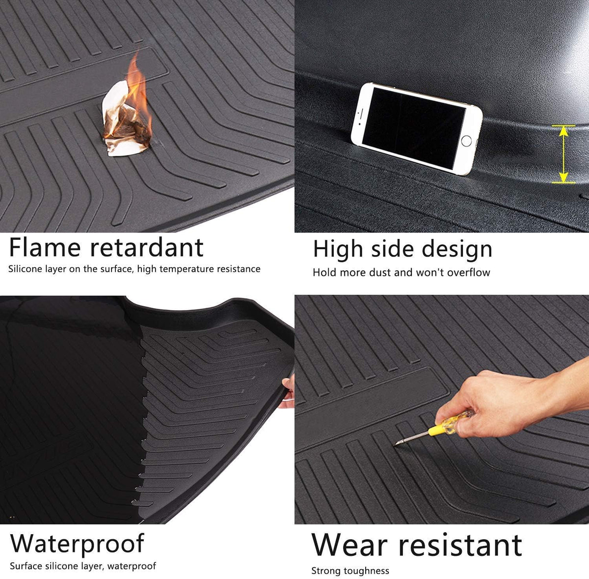 Custom Fit TPO Waterproof Rear Cargo Tray Trunk Floor Mat Protector R626