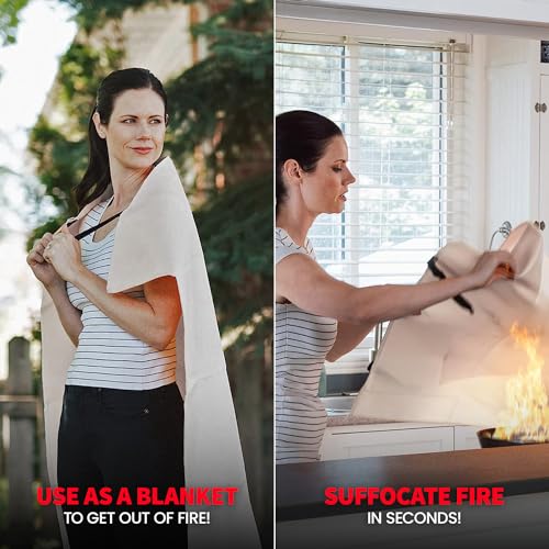 40" x 40" Fiberglass Fire Blanket D8429
