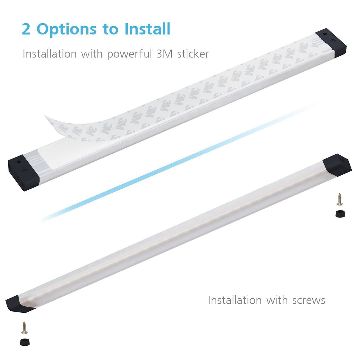 6 Panels 7 inch LED Dimmable Under Cabinet Lighting Kit S386