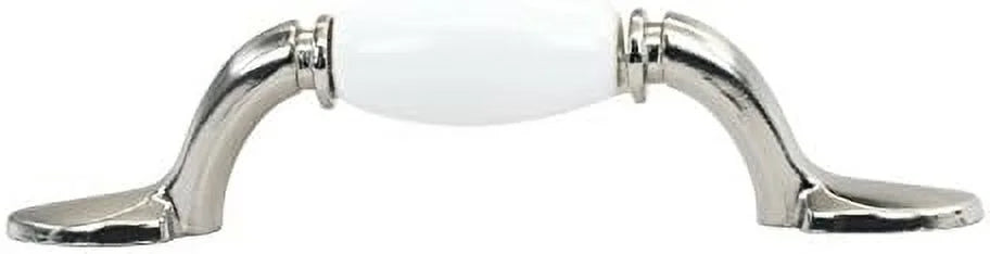 3" and 5" Brushed White Cabinet Pull Handle N492