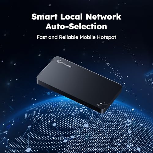 4G LTE Mobile Hotspot, Pocket WiFi Hotspot Device (Black) O65047