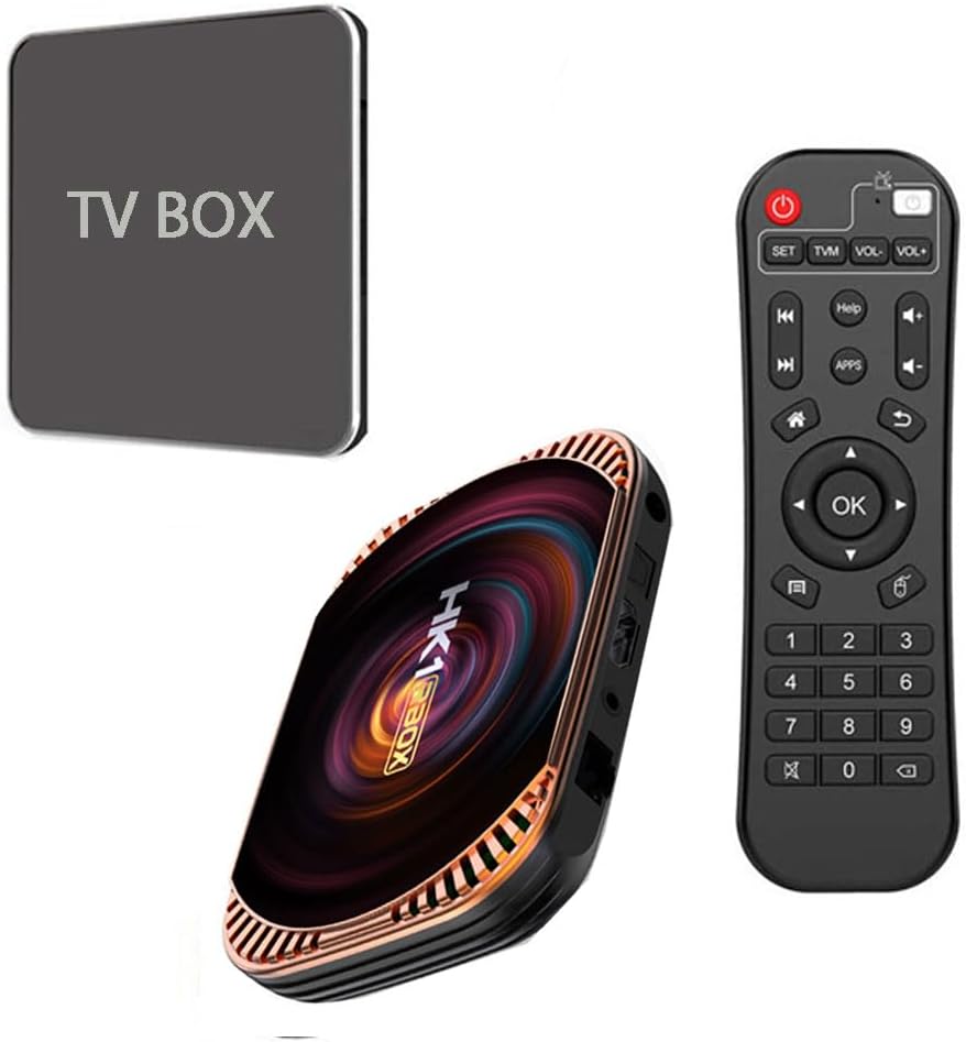 TV Box 4GB RAM 64GB ROM Dual-WiFi BT Quad Core 64 Bits 8K 1000M E153