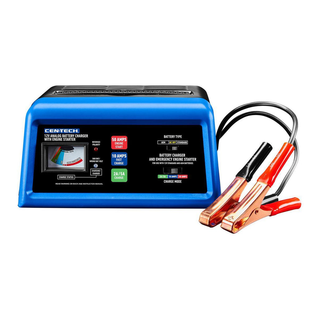2/10/50 Amp 12V Analog Charger with Engine Start R82028