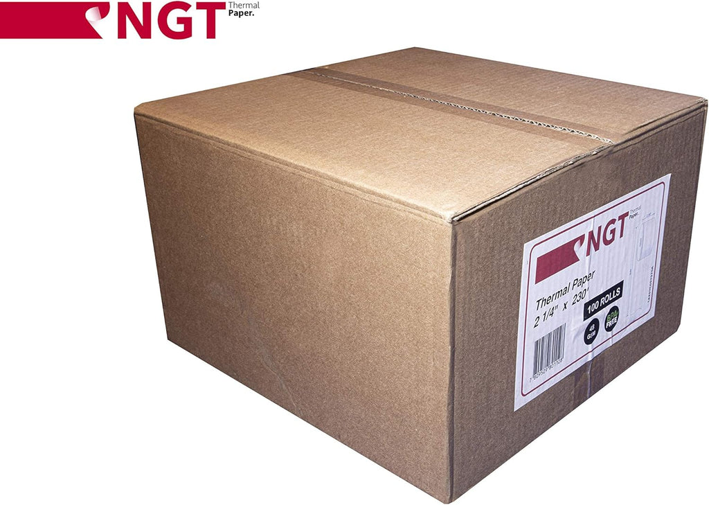 100 pcs 2 ¼-inch x 230' Thermal Paper Rolls H542