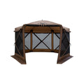 12x12ft 6 Side 8 Person Pop Up Gazebo Tent R981