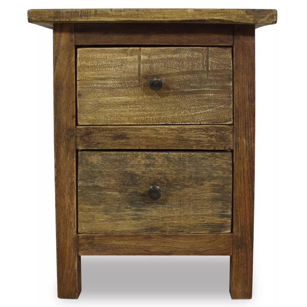 Solid Reclaimed Wood Nightstand L6395
