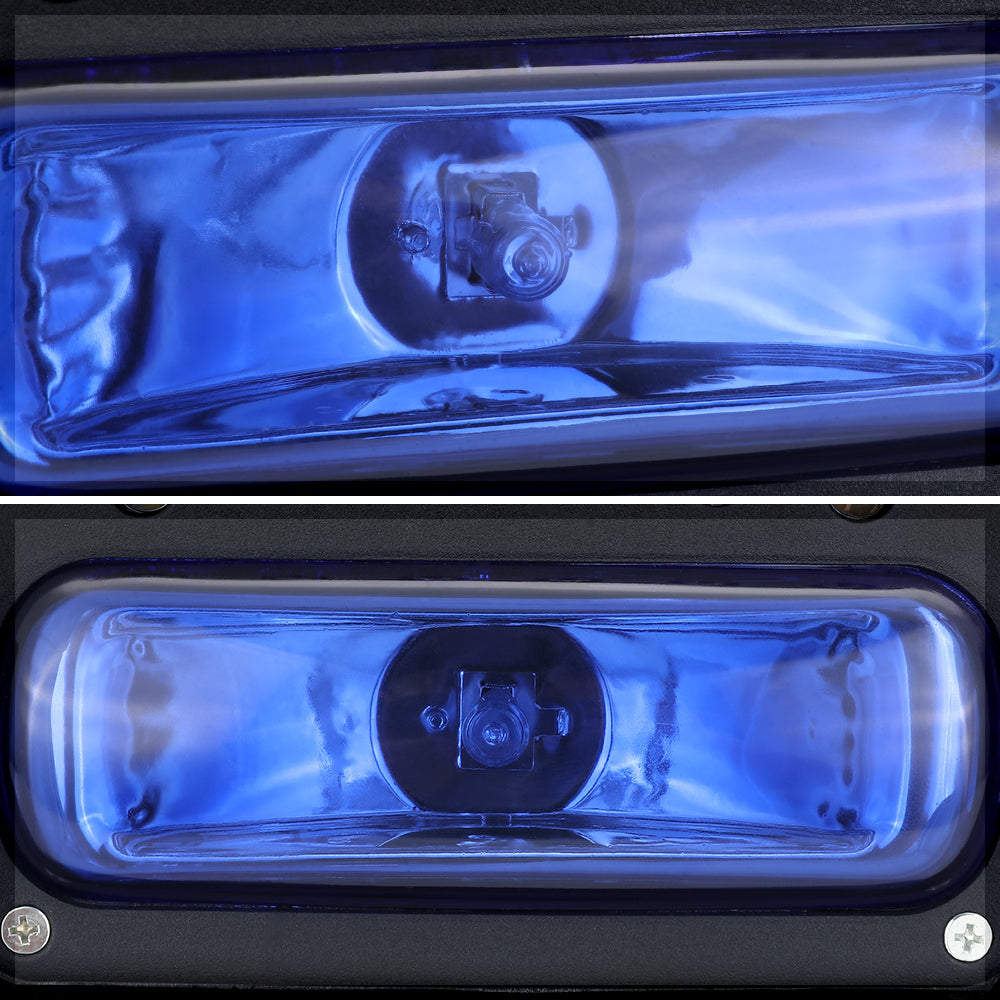 24Pcs LED Blue Universal 4X4 Off Road Fog Light Lamp w/Switch W8018