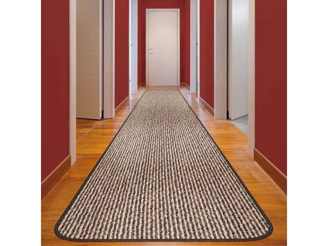Black Ripple Skid-Resistant Carpet Runner 12 ft. x 48 in. Q439