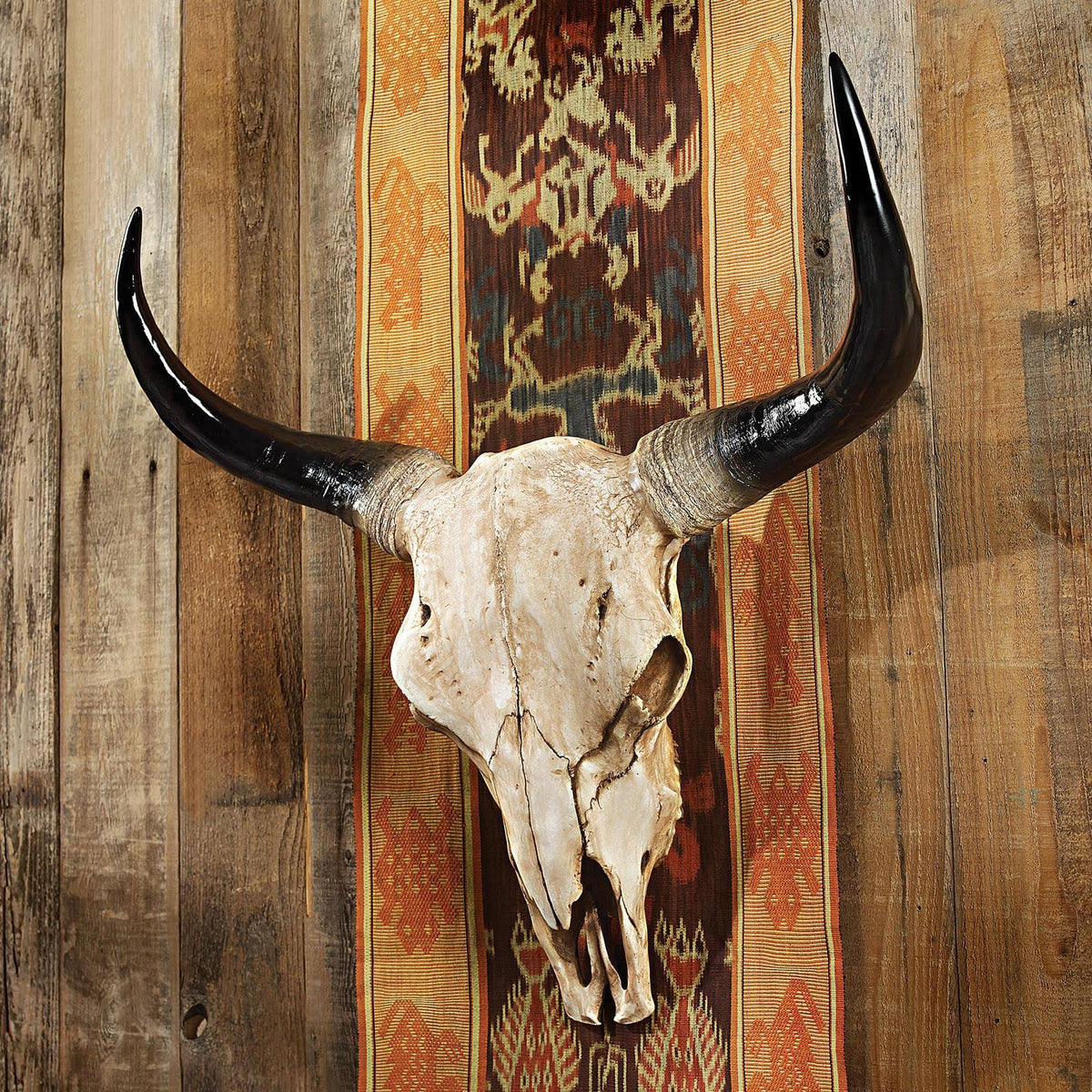 Long Horn Steer Wall Trophy W8525