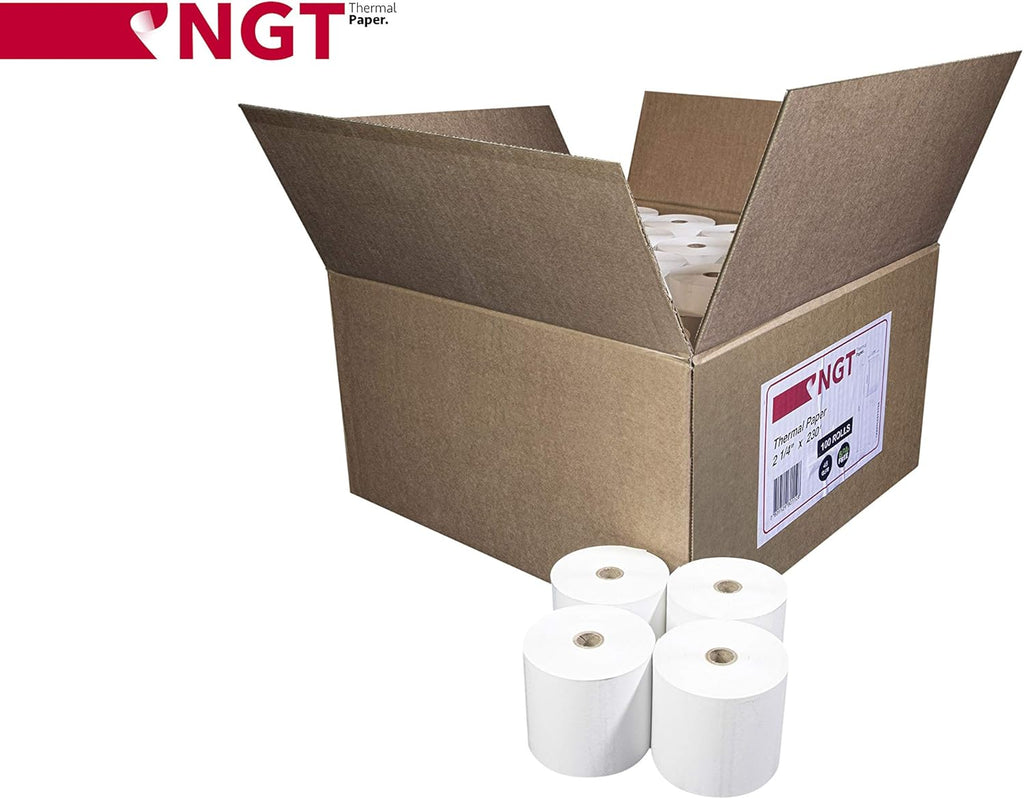 100 pcs 2 ¼-inch x 230' Thermal Paper Rolls H542