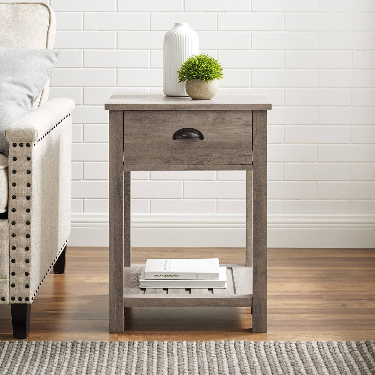 18-inch One-Drawer Side Table V37538